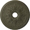 Ekena Millwork Rose and Ribbon Ceiling Medallion (Fits Canopies up to 4"), 23 5/8"OD x 4"ID x 1 1/2"P, Witch Hazel CM23ROWHF - alternate 1